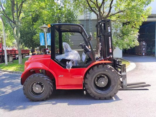 5000 kg Belasting Dieselmotor Vorkheftruck 4m 4.5m 4.8m 5m Lifthoogte