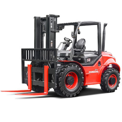 SNSC 5 Ton Rough Terrain Vorklift Fabrikanten 2WD 4WD 5000KGs Belasting