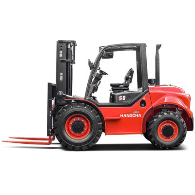 SNSC 5 Ton Rough Terrain Vorklift Fabrikanten 2WD 4WD 5000KGs Belasting