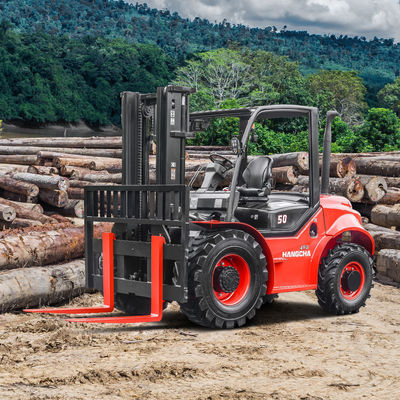 SNSC 5 Ton Rough Terrain Vorklift Fabrikanten 2WD 4WD 5000KGs Belasting