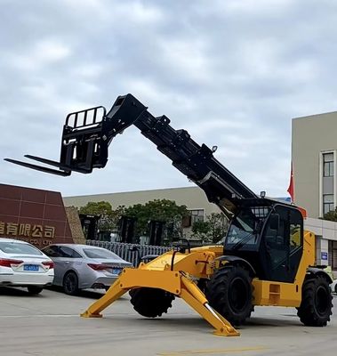 Vorkheftruck met articulerende telescopische handelaar 7 ton 7000 kg belasting Vorkheftruck met teleboom