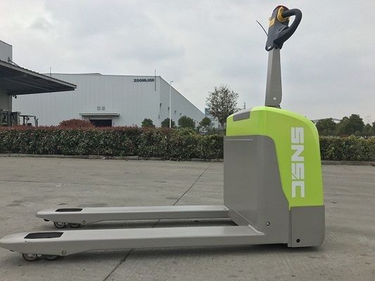 Lithiumbatterij aangedreven pallet jack 1,5 ton elektrische pallet truck groen