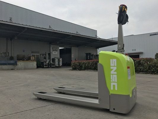 Lithiumbatterij aangedreven pallet jack 1,5 ton elektrische pallet truck groen