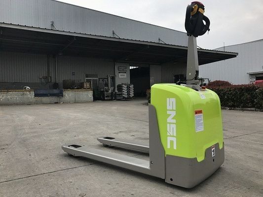 Lithiumbatterij aangedreven pallet jack 1,5 ton elektrische pallet truck groen