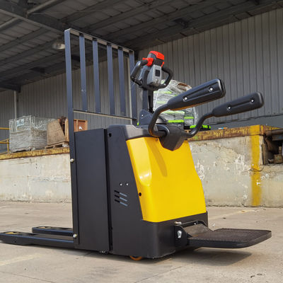 Kledingwinkels Elektrische pallet jack 600 mm laadcentrum gemotoriseerde pallet jack